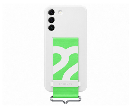 Etui do telefonów SAMSUNG Etui Silicone Cover z paskiem do Samsung S22+ White
